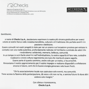 Checks ringraziamento Alba di Ceramida